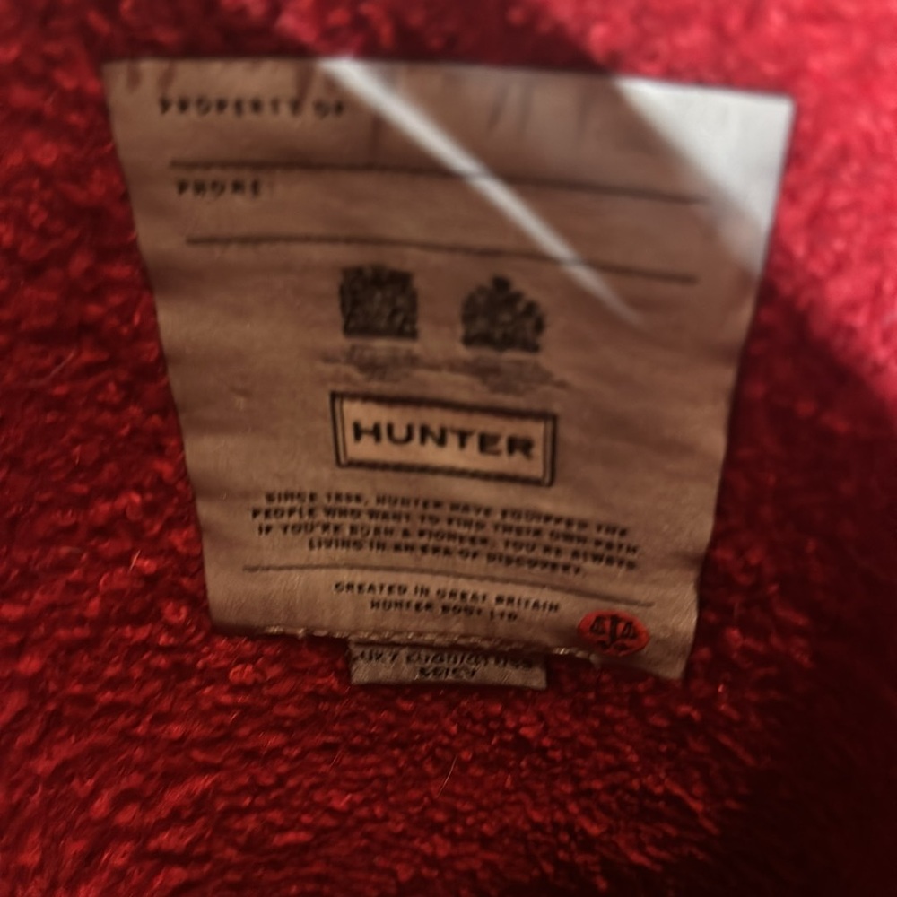 New in box Hunter boots Size 9 - Picture 7 of 7